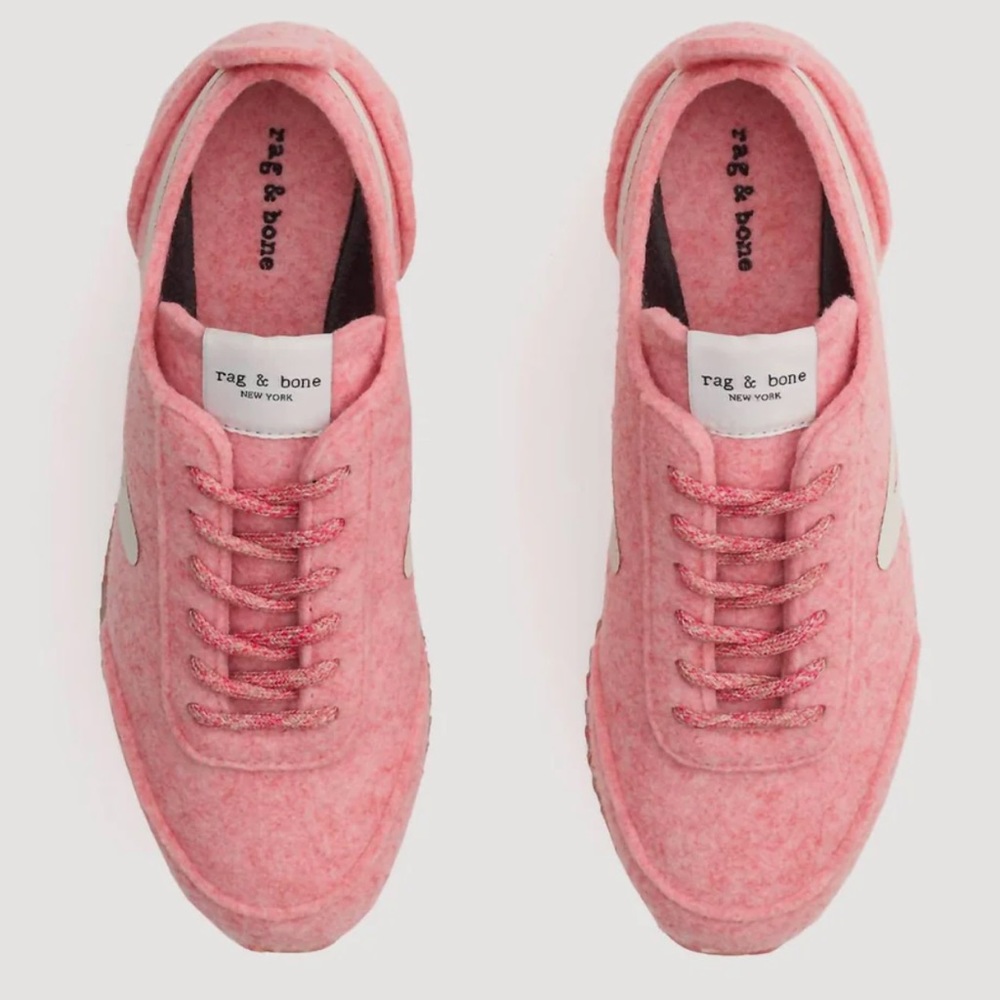 Rag & Bone Retro Runner Felted Wool Blend Pink Sn… - image 7